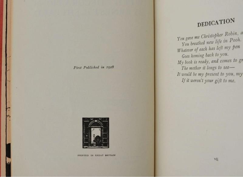 Complete Set of Winnie the Pooh Books SIGNED by AA Milne First Edition 1st - 13