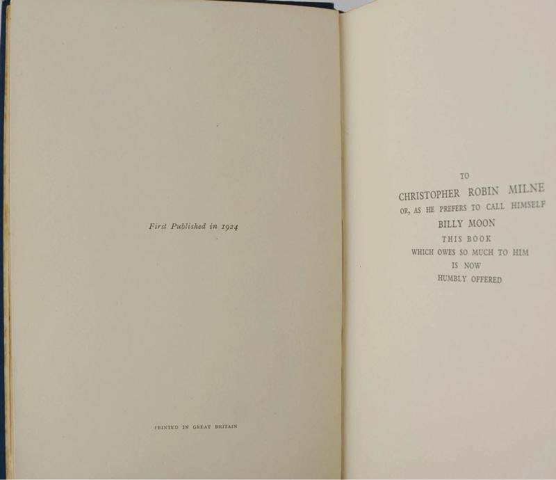 Complete Set of Winnie the Pooh Books SIGNED by AA Milne First Edition 1st - 8