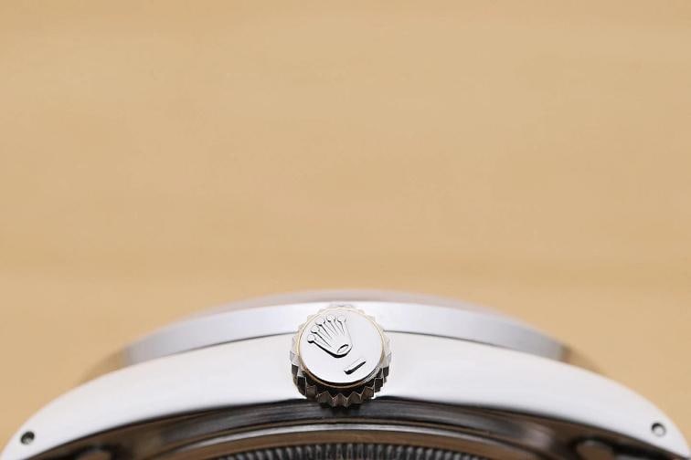 MENS ROLEX DATEJUST 16234 SILVER FACTORY DIAMOND SAPPHIRE 18K GOLD STEEL WATCH - 9