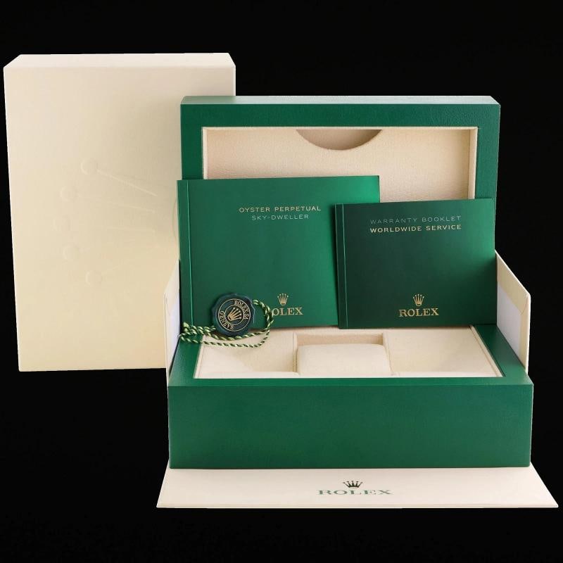 2023 Mint Rolex White SkyDweller White Gold Oysterflex 336239 Watch Box - 7
