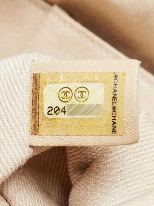 Chanel Beige Quilted Glazed Leather Front Pocket Large Tote Bag - 10