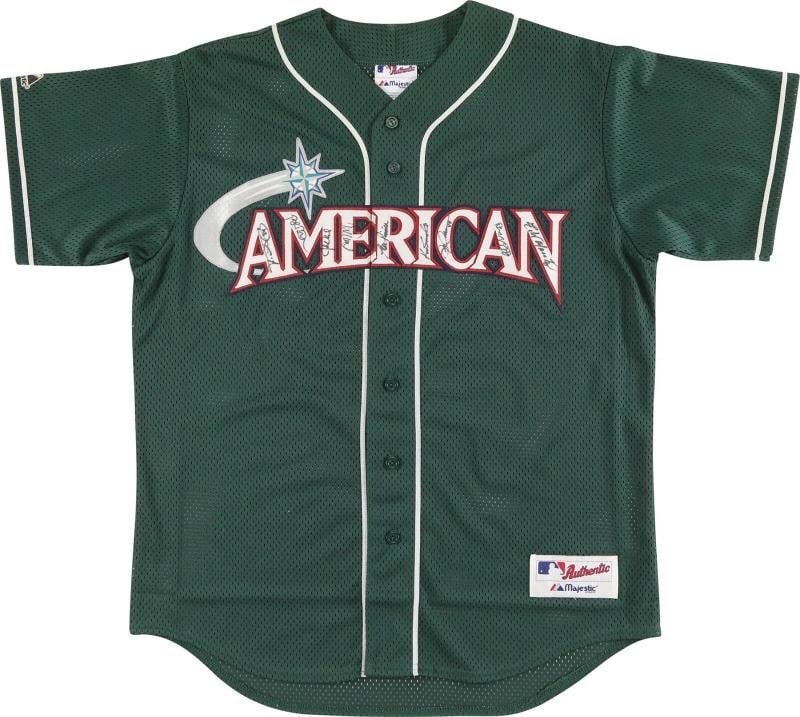 2001 Seattle Mariners Team Signed All Star Game Jersey Ichiro Suzuki PSA DNA COA (1 of 9)