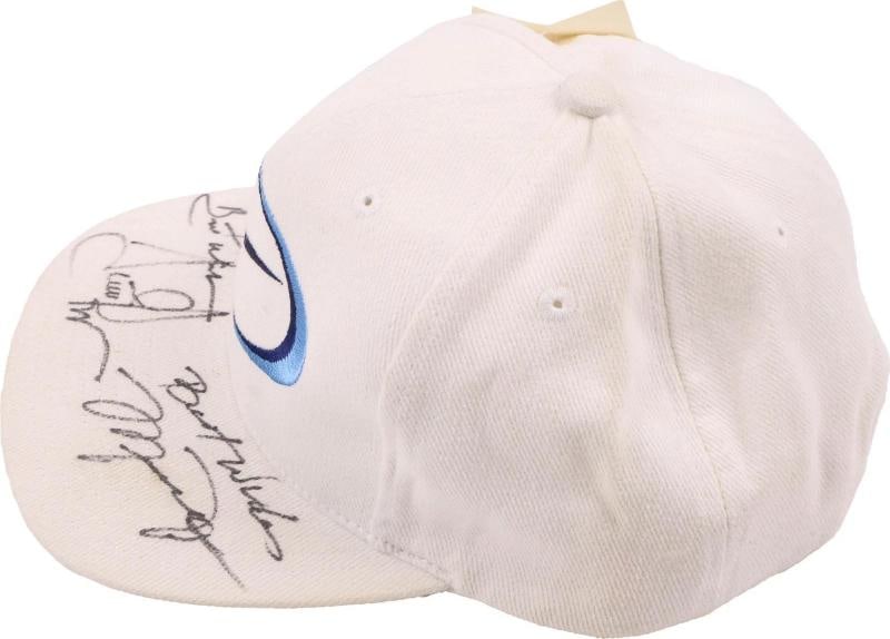 Michael Jordan Scottie Pippen Signed Nike Basketball Hat PSA DNA COA - 5