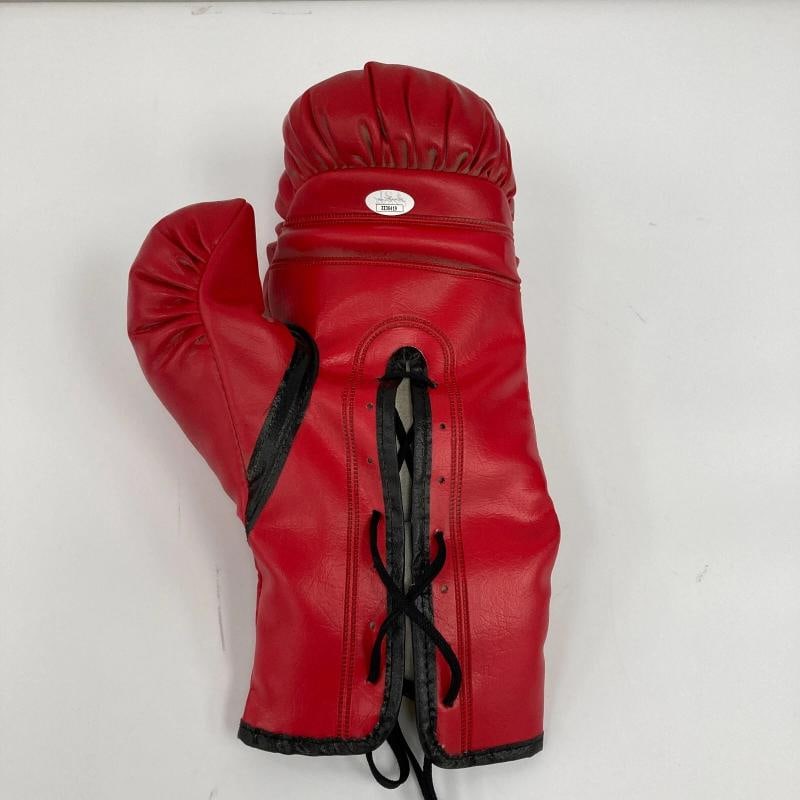 Muhammad Ali Signed Everlast Boxing Glove Silver Ink JSA COA - 5