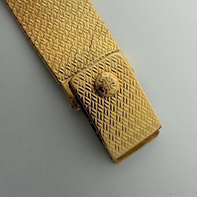 Vintage Patek Philippe Ladies 33521 RARE Cartier Signed Dial 18k Yellow Gold - 10