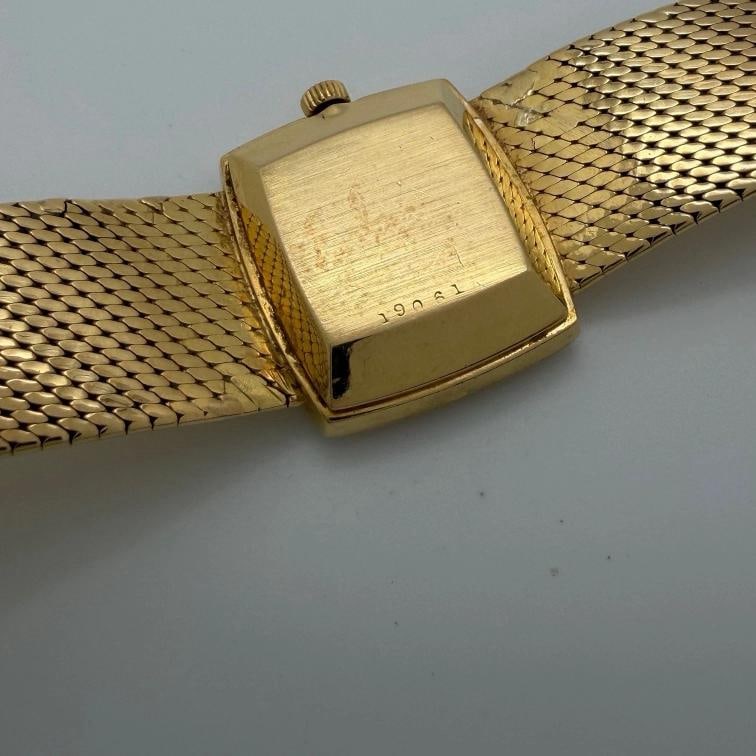 Vintage Patek Philippe Ladies 33521 RARE Cartier Signed Dial 18k Yellow Gold - 5