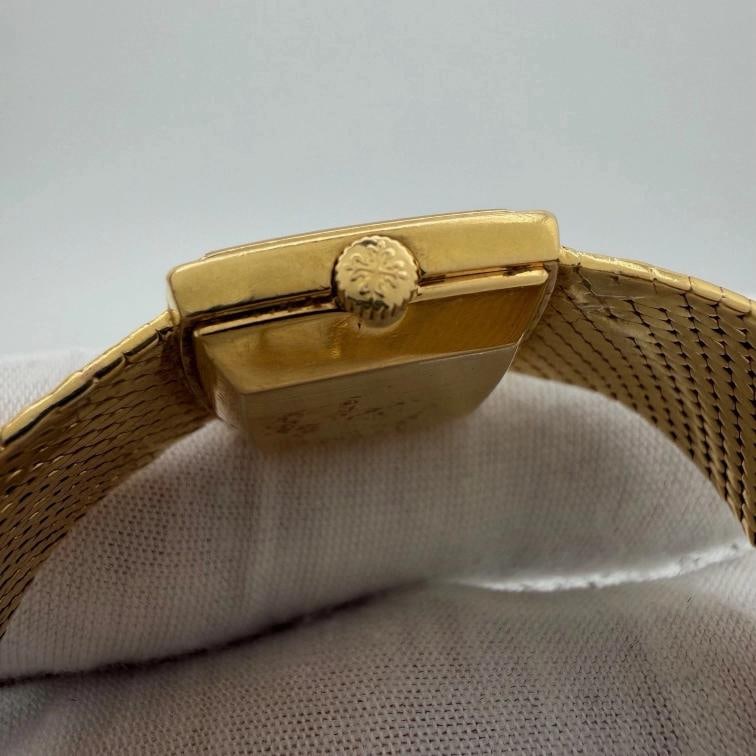 Vintage Patek Philippe Ladies 33521 RARE Cartier Signed Dial 18k Yellow Gold - 6