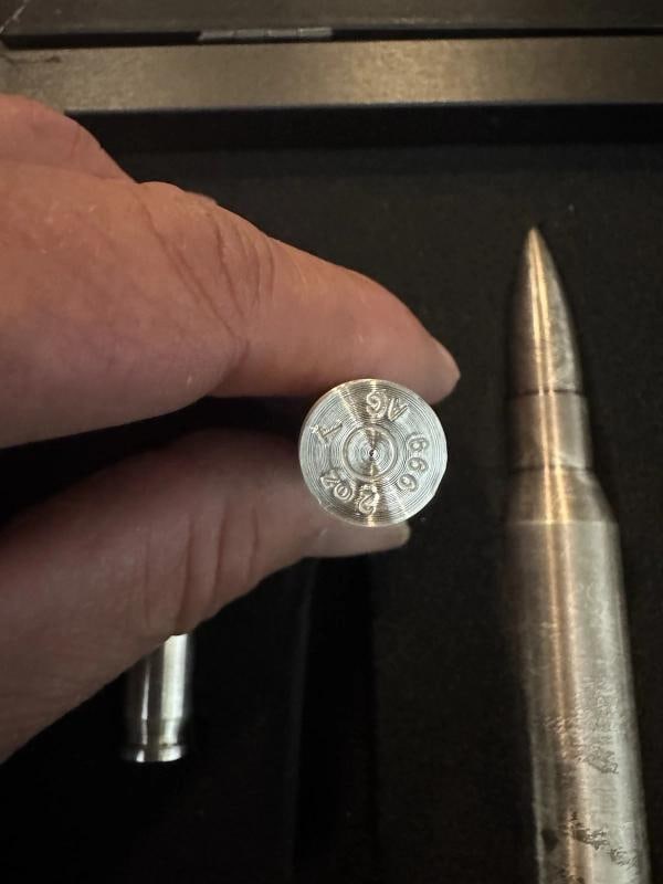 Silver Bullet Set 16 Oz Total 999 Silver 1 x 50 Cal 2 x 308 Cal 2 x 45 Cal - 5