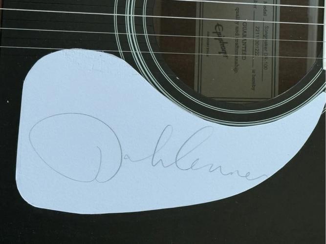 John Lennon Signed Custom Framed Guitar JSA LOA - 2