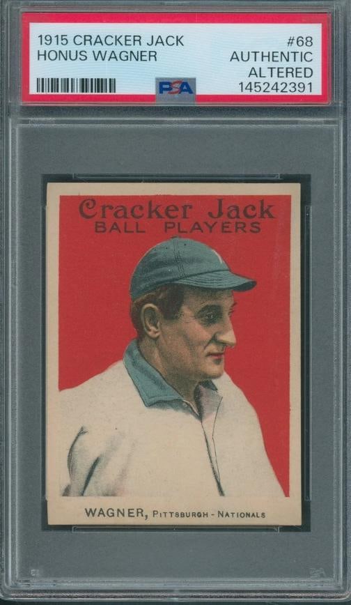 1915 Cracker Jack 68 Honus Wagner PSA AUTHENTIC ALTERED (1 of 2)