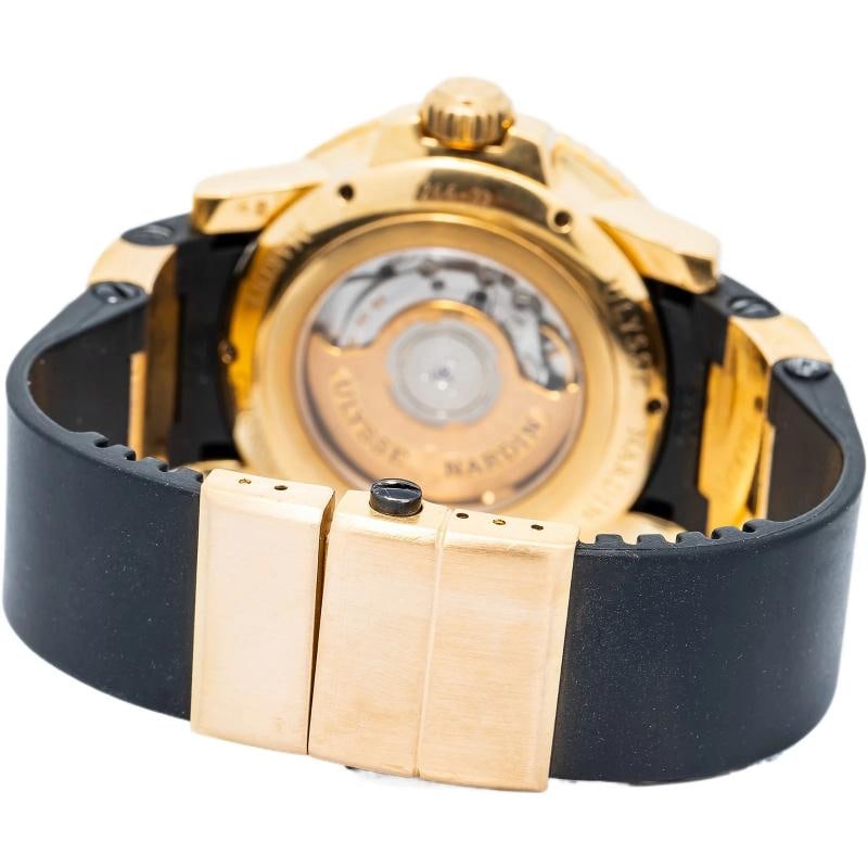 Ulysse Nardin Maxi Marine Diver Havana 26633 wbox Auto YG Black Dial Men 43mm - 5