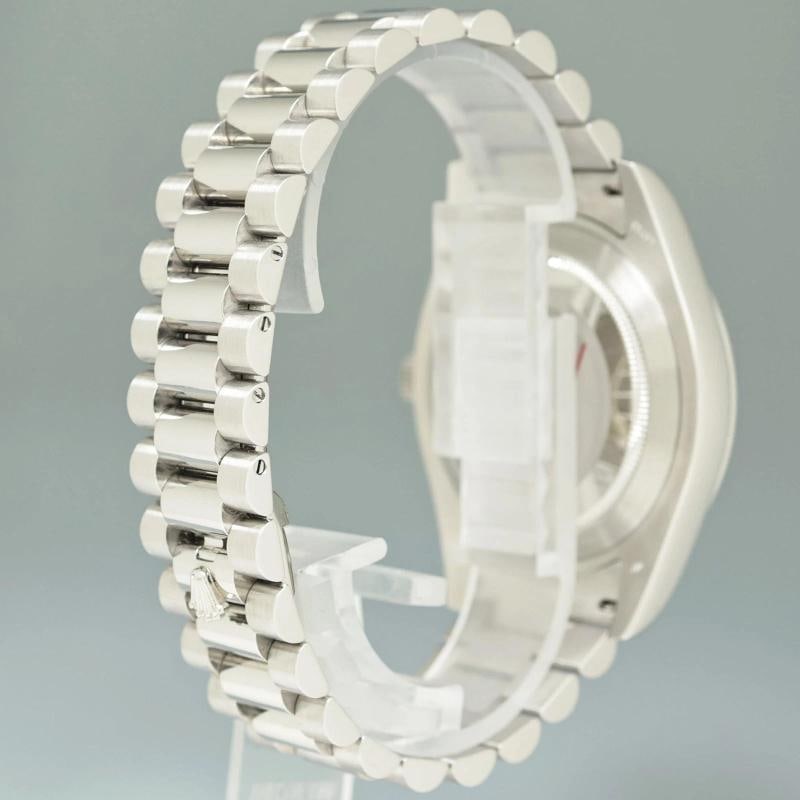 2014 MINT Rolex DayDate 41mm Blue Arabic Numeral Platinum President 218206 - 6