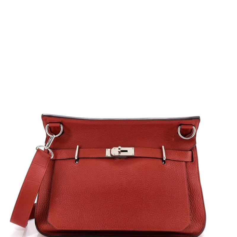 Hermes Jypsiere Bag Clemence 37: Accessories With Strap Measurements Handle Drop None Height 11 Width 14 Depth 6 Strap Drop 1923 Condition Preowned GoodBrand HermesExterior Material LeatherStyle Shoulder BagsExterior Color