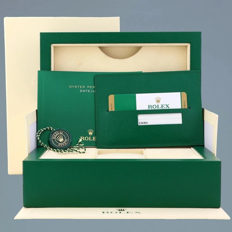 PAPERS MINT Rolex DateJust 41 Two Tone Yellow Gold Oyster 126303 Champagne Watch - 7