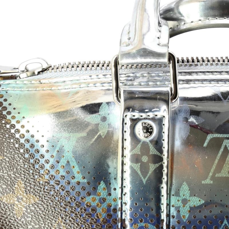 Louis Vuitton Keepall Bandouliere Bag Limited Edition Metallic Nebula Monogram - 8