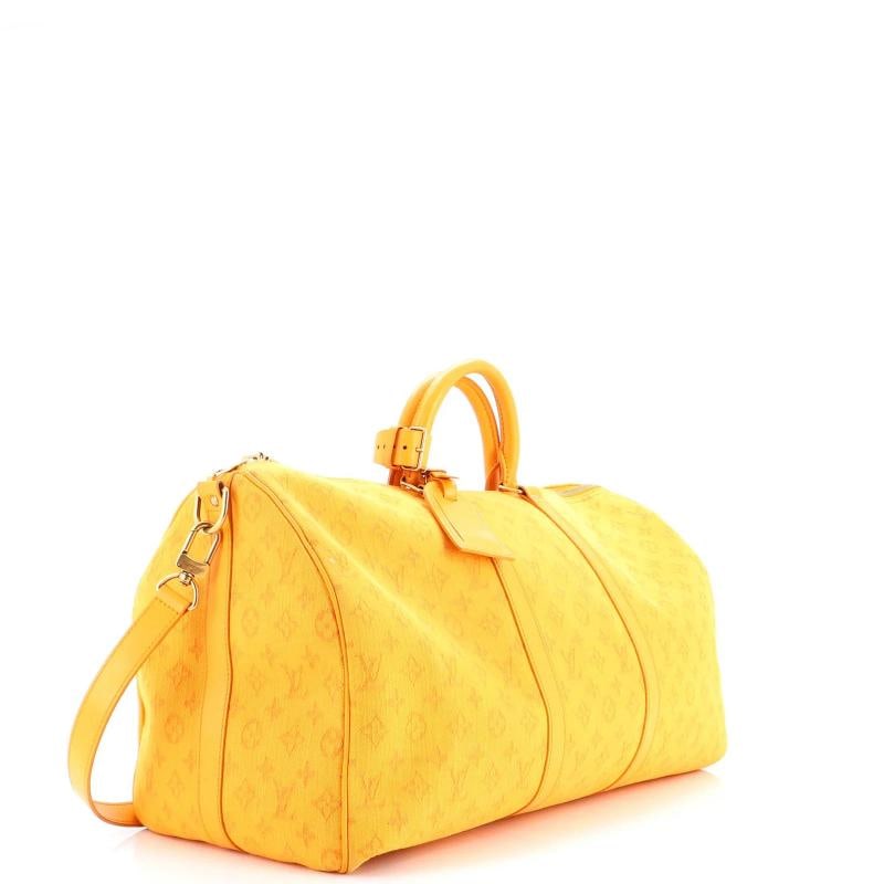 Louis Vuitton Keepall Bandouliere Bag Monogram Denim 50 - 2