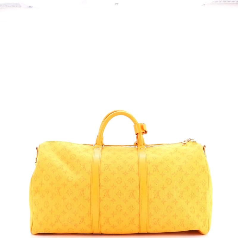 Louis Vuitton Keepall Bandouliere Bag Monogram Denim 50 - 3