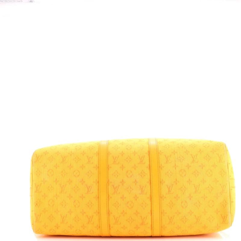 Louis Vuitton Keepall Bandouliere Bag Monogram Denim 50 - 4