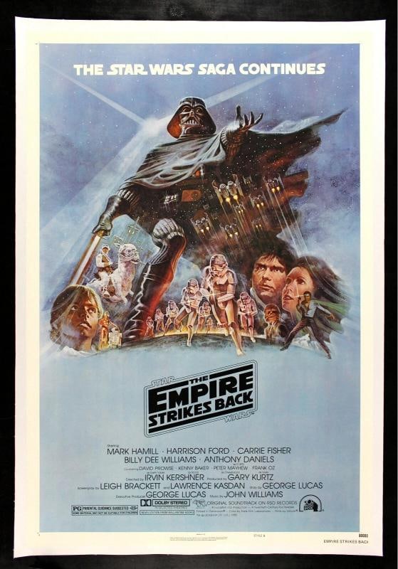 EMPIRE STRIKES BACK 1980 ROLLED NSS STAR WARS MOVIE POSTER (1 of 1)