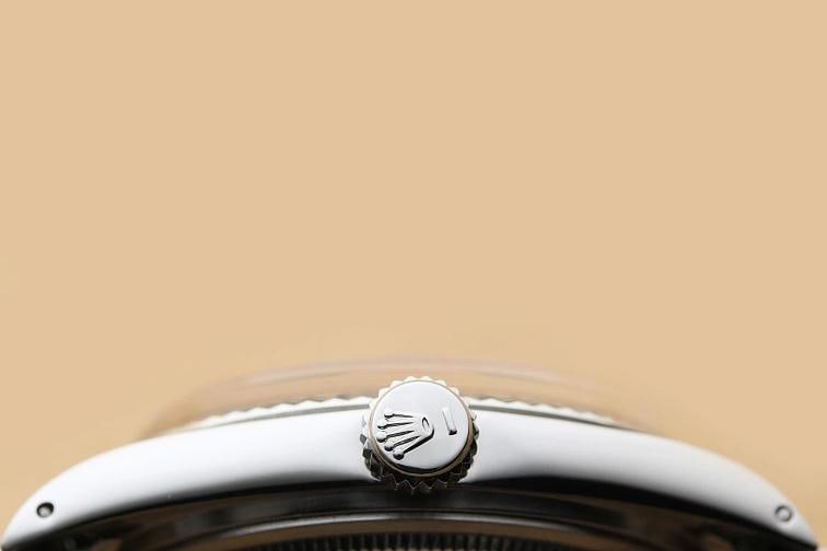 ROLEX DATEJUST 1601 WHITE DIAL 18K GOLD STAINLESS STEEL FOLDED BRACELET WATCH - 9