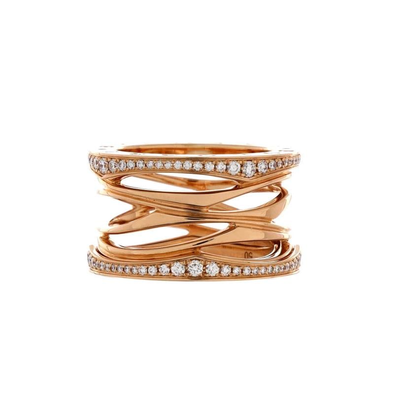 Bvlgari BZero1 Design Legend Zaha Hadid Four Band Ring 18K Rose Gold - 3