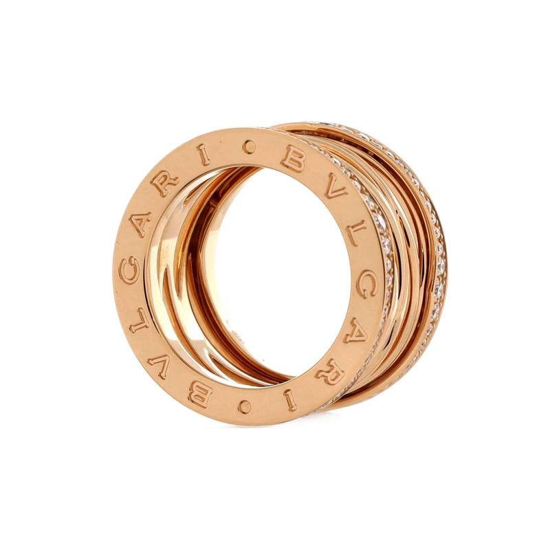 Bvlgari BZero1 Design Legend Zaha Hadid Four Band Ring 18K Rose Gold - 4