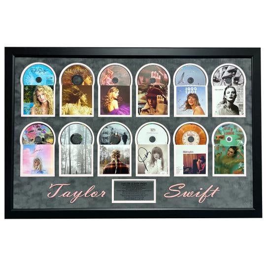 Taylor Swift Autographed All 12 CD Albums Framed JSA Signed Life of a Showgirl (1 of 14)