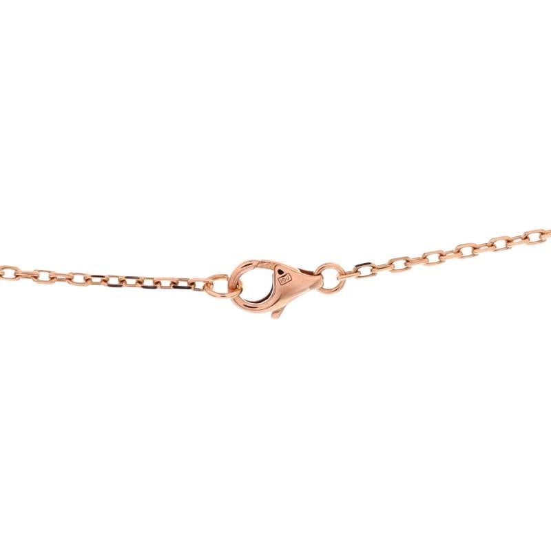 Cartier Love Interlocking Pave Necklace 18K Rose Gold and Diamonds - 4