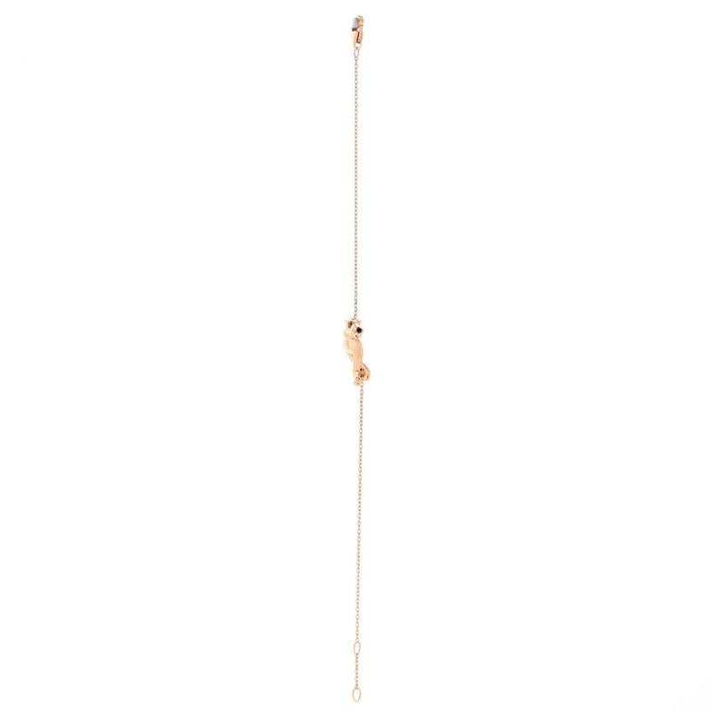 Cartier Panthere de Cartier Single Chain Bracelet 18K Rose Gold with Tsavorite - 2