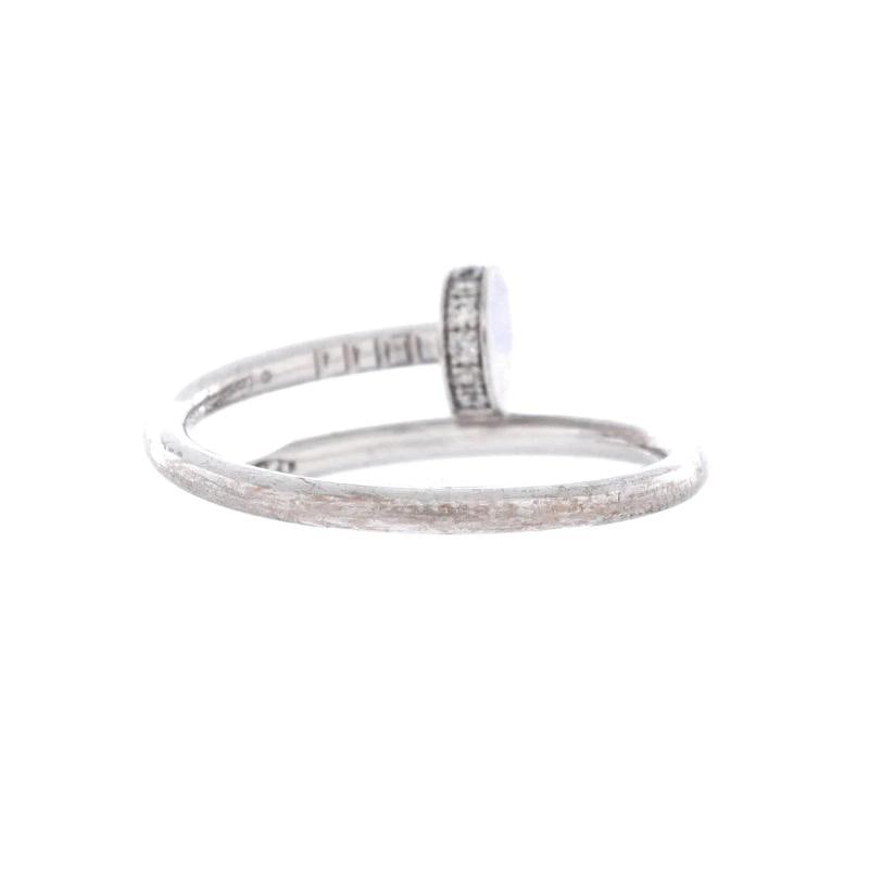 Cartier Juste un Clou Ring 18K White Gold and Diamonds Small - 3