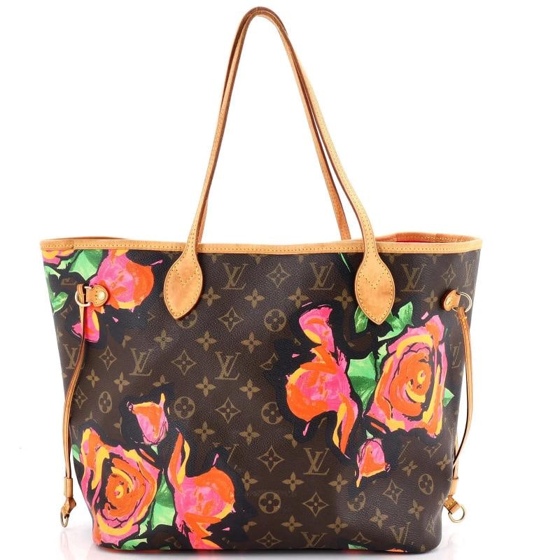 Louis Vuitton Neverfull Tote Limited Edition Monogram Roses MM: Measurements Handle Drop 85 Height 11 Width 12 Depth 6 Strap Drop 75 Condition Preowned GoodBrand Louis VuittonExterior Material Canvas CoatedStyle TotesExterior Color BrownDepartment WomenSize