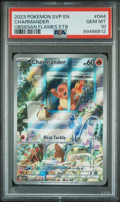 2023 POKEMON SVP ENSV BLACK STAR PROMO 044 CHARMANDER PSA 10 (1 of 2)