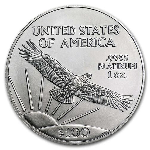 1 oz American Platinum Eagle Coin BU Random Year 19972023 - 2