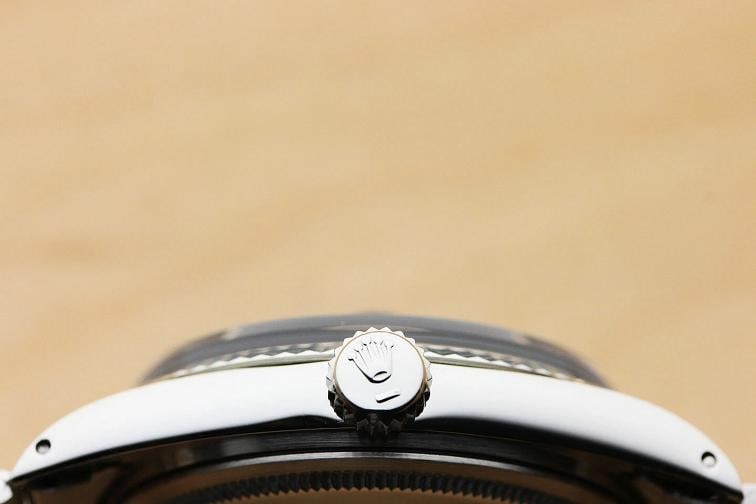 ROLEX MENS BLUE DIAL DATEJUST 1601 18K WHITE GOLD STAINLESS STEEL WATCH - 8