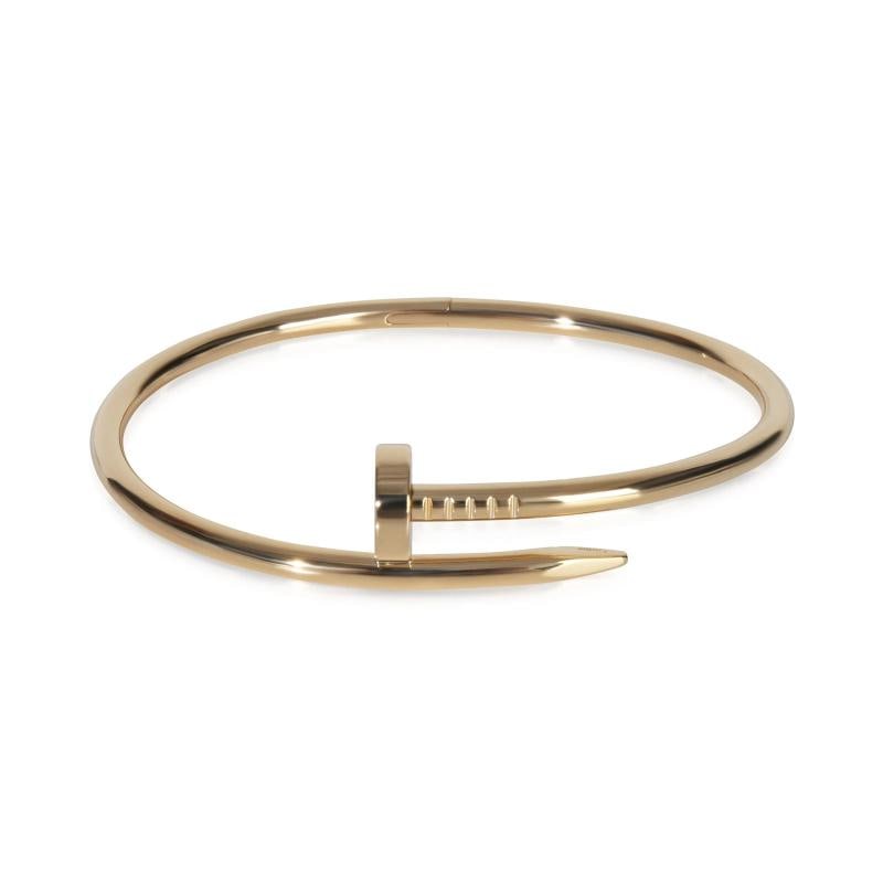 Cartier Yellow Gold Juste Un Clou Bracelet: Condition PreownedItem Length 19 cmCountry of Origin FranceClaspBuckle Type PusherWith Original BoxPackaging YesSide Stone Type No StoneMetal Purity 18kWith Papers NoGross Weight grams 3653Department
