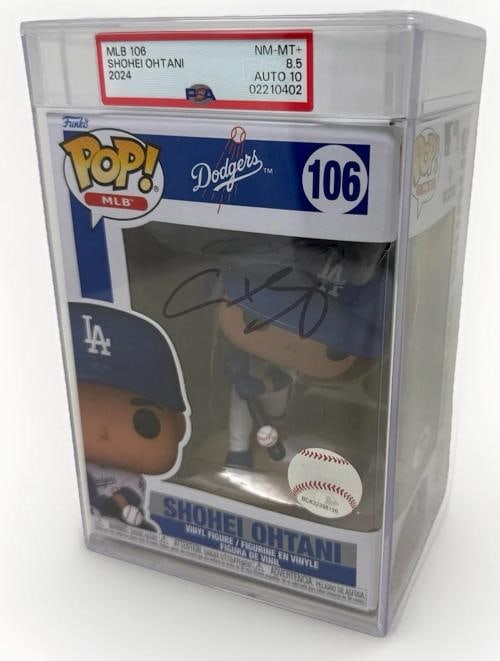 Shohei Ohtani Signed Autographed Funko Pop 106 Los Angeles Dodgers PSADNA 85: Sport BaseballSigned YesOriginalReprint OriginalProduct PhotoTeam Los Angeles DodgersCountry of Origin Japan 