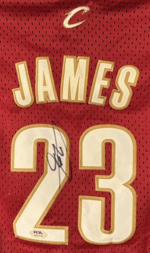 LeBron James Autographed Signed Cleveland Cavaliers Jersey Auto PSADNA LOA - 2