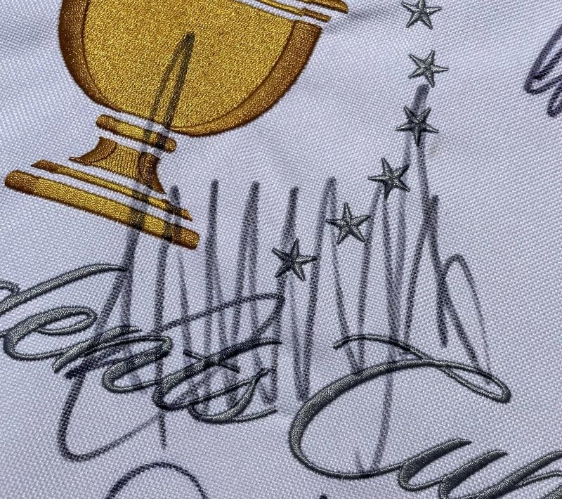 2017 Presidents Cup Multi Signed Golf Flag Tiger Woods Donald Trump PSADNA - 4