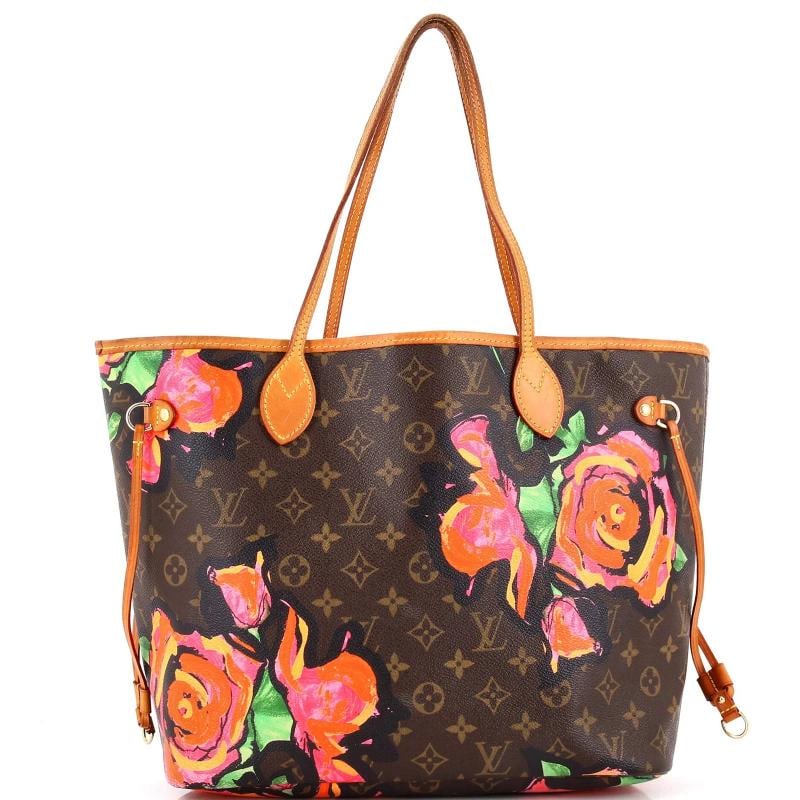 Louis Vuitton Neverfull Tote Limited Edition Monogram Roses MM: Condition Preowned FairBrand Louis VuittonExterior Material Canvas CoatedStyle TotesExterior Color BrownDepartment WomenSize Mm 