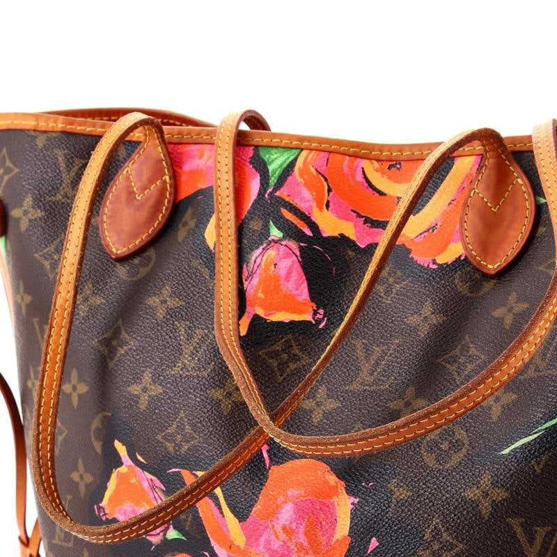 Louis Vuitton Neverfull Tote Limited Edition Monogram Roses MM - 7