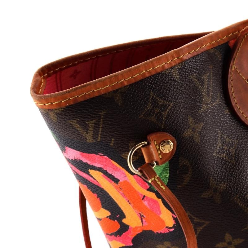 Louis Vuitton Neverfull Tote Limited Edition Monogram Roses MM - 8