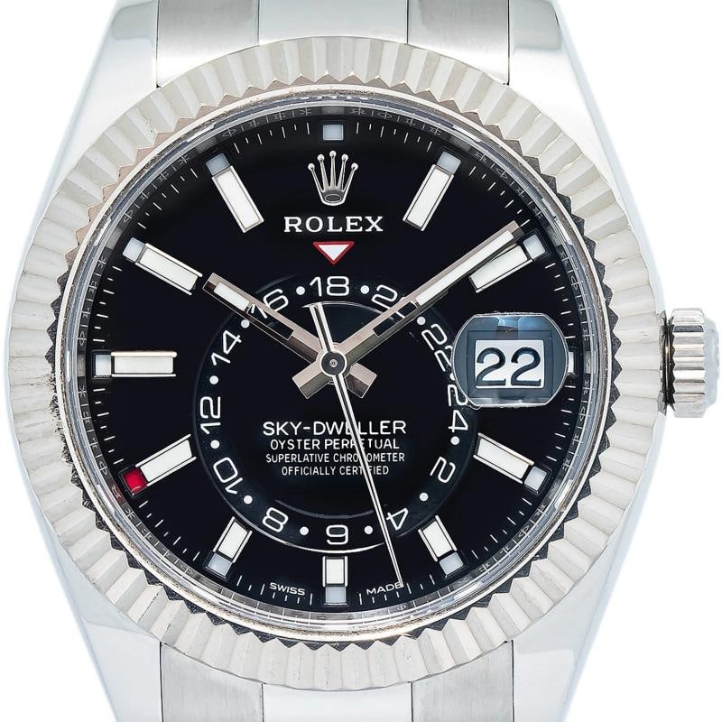 Rolex SkyDweller 326934 MINT 2019 Complete SS Black Dial Automatic Mens Watch - 2