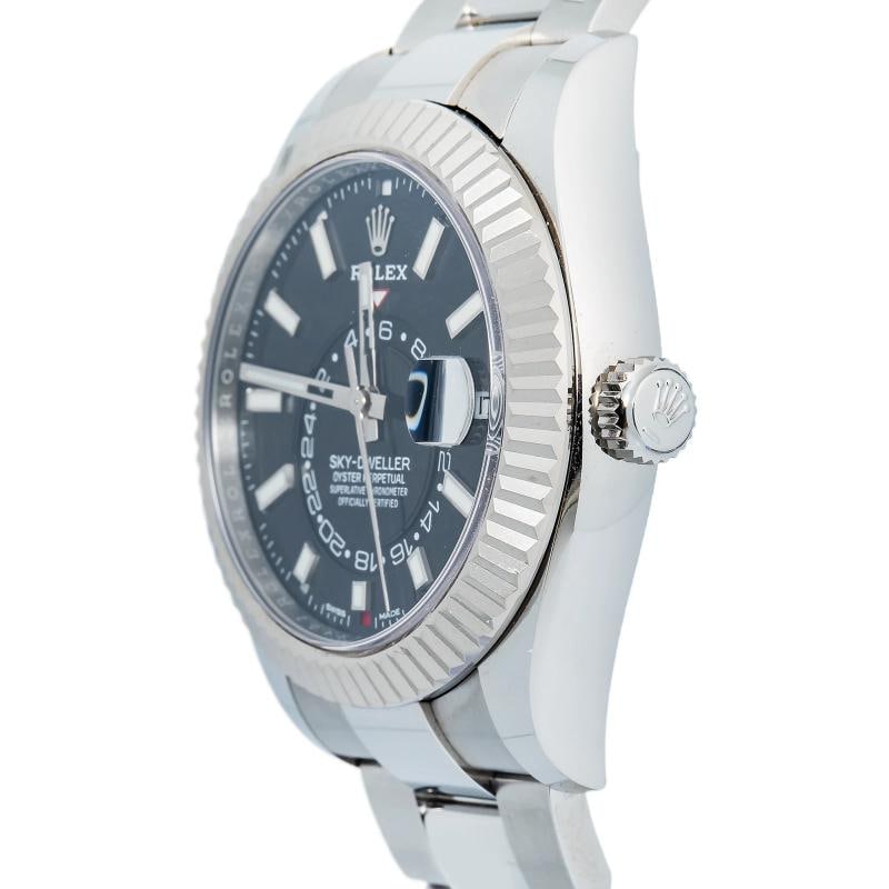 Rolex SkyDweller 326934 MINT 2019 Complete SS Black Dial Automatic Mens Watch - 3