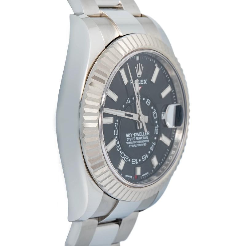 Rolex SkyDweller 326934 MINT 2019 Complete SS Black Dial Automatic Mens Watch - 4