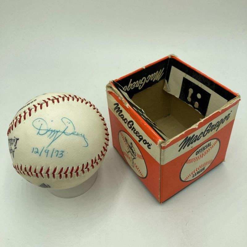 Mint Dizzy Dean Signed Vintage Baseball With JSA COA - 2