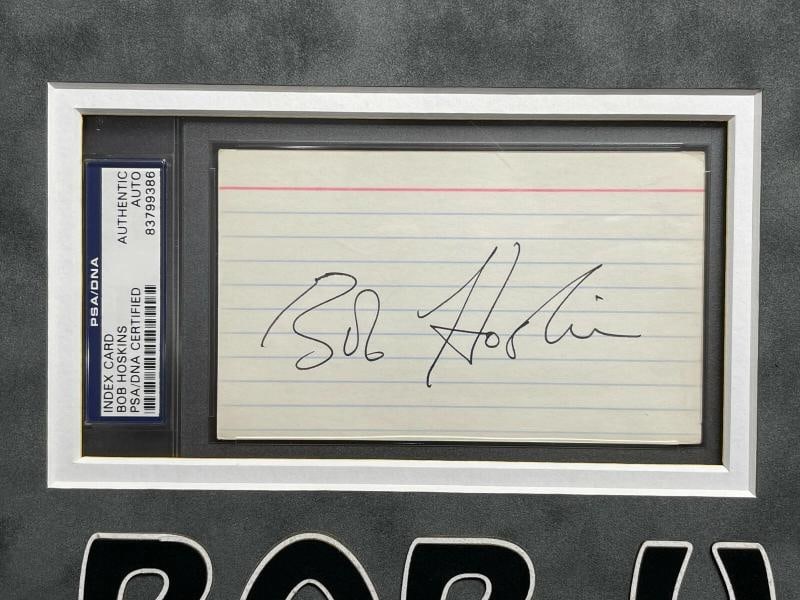 Bob Hoskins Signed Roger Rabbit Studio Used Storyboard Drawing Framed PSA COA - 5