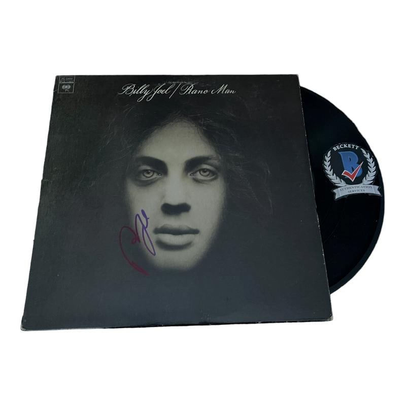 BILLY JOEL SIGNED AUTOGRAPH PIANO MAN LP VINYL BAS BECKETT THE PIANO MAN: Industry MusicSigned YesAutograph Authentication BeckettObject Type RecordOriginalReproduction OriginalCountry of Origin United States 