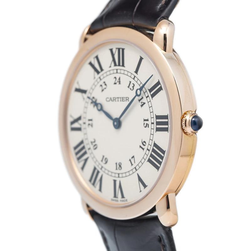 Cartier Ronde Louis 2889 W6800251 18k Rose Gold Cream Dial Manual Watch 36mm - 3