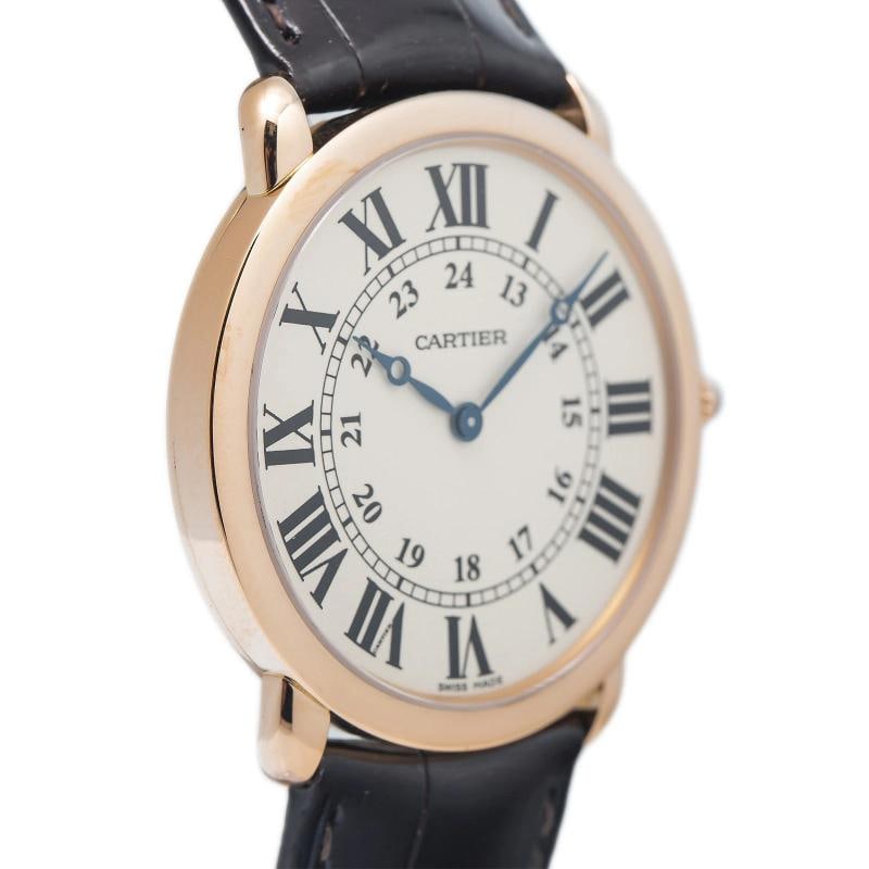 Cartier Ronde Louis 2889 W6800251 18k Rose Gold Cream Dial Manual Watch 36mm - 4