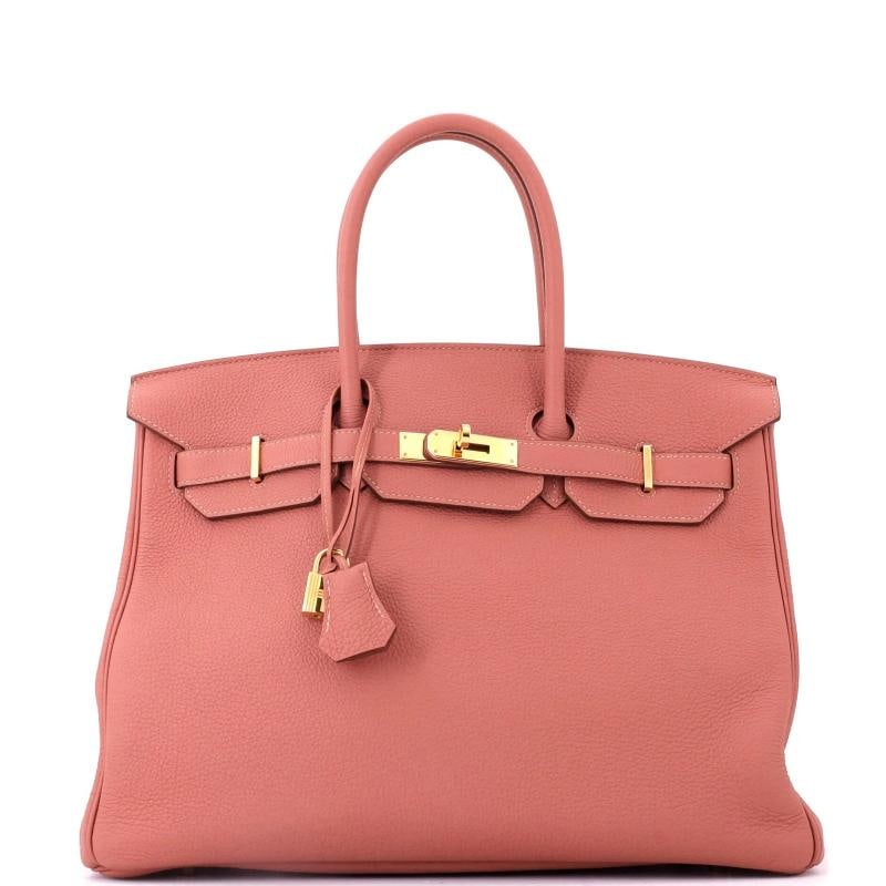 Hermes Birkin Handbag Pink Togo with Gold Hardware 35 (1 of 8)